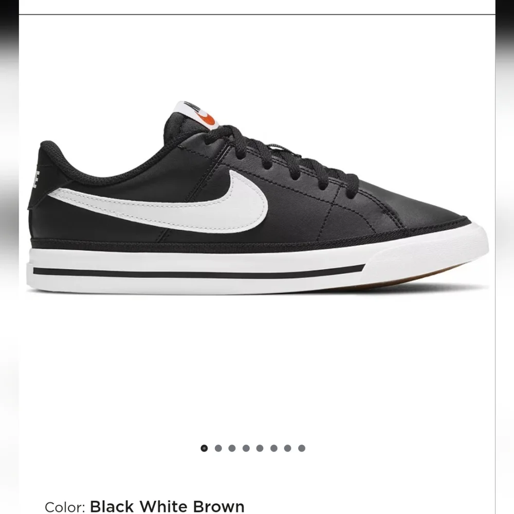 Nike Kids Black and White Sneakers - Picture 2 of 10